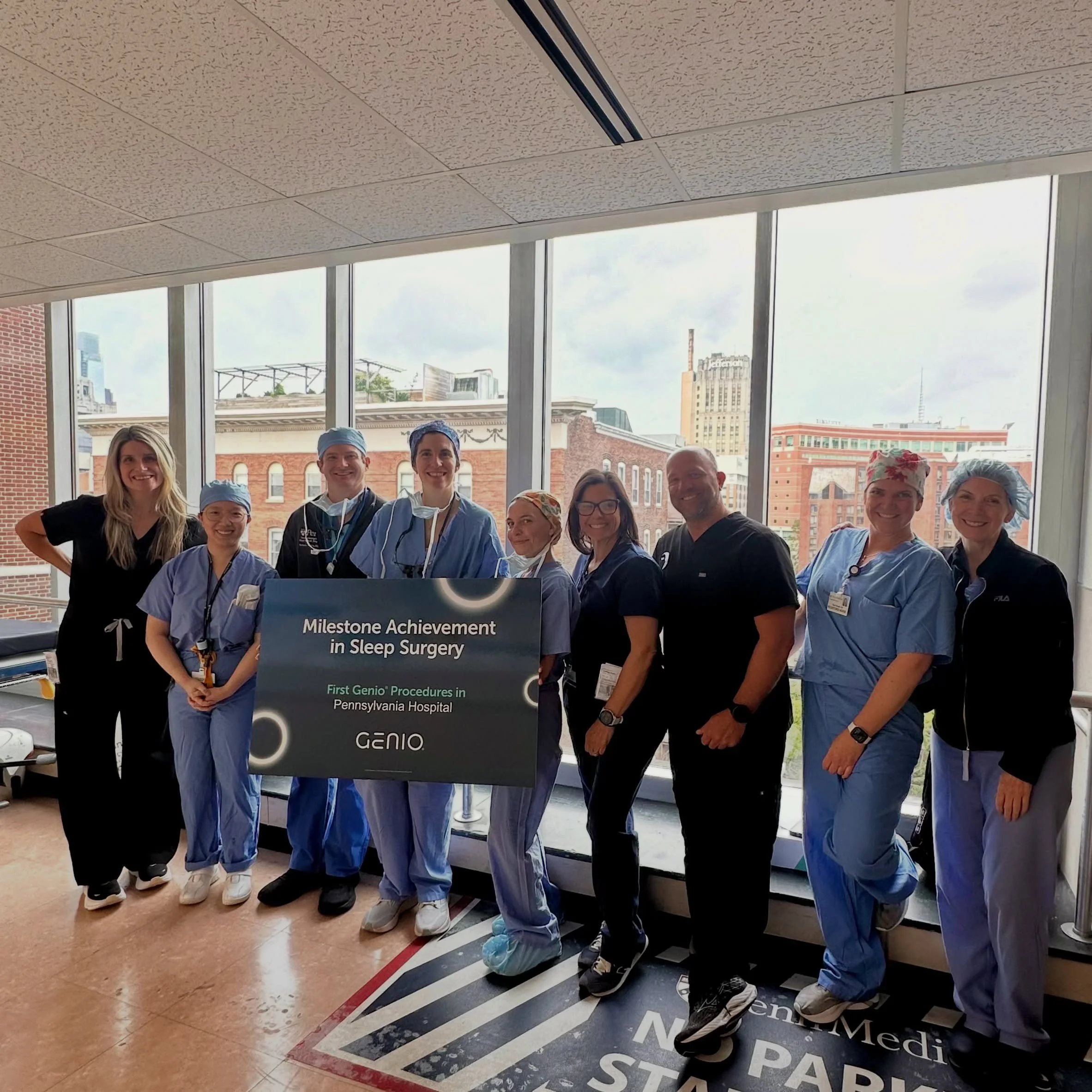 Congratulations to Dr. Rodin and her surgical team on completing the first Nyxoah Genio implant here since FDA approval! 🎉👏