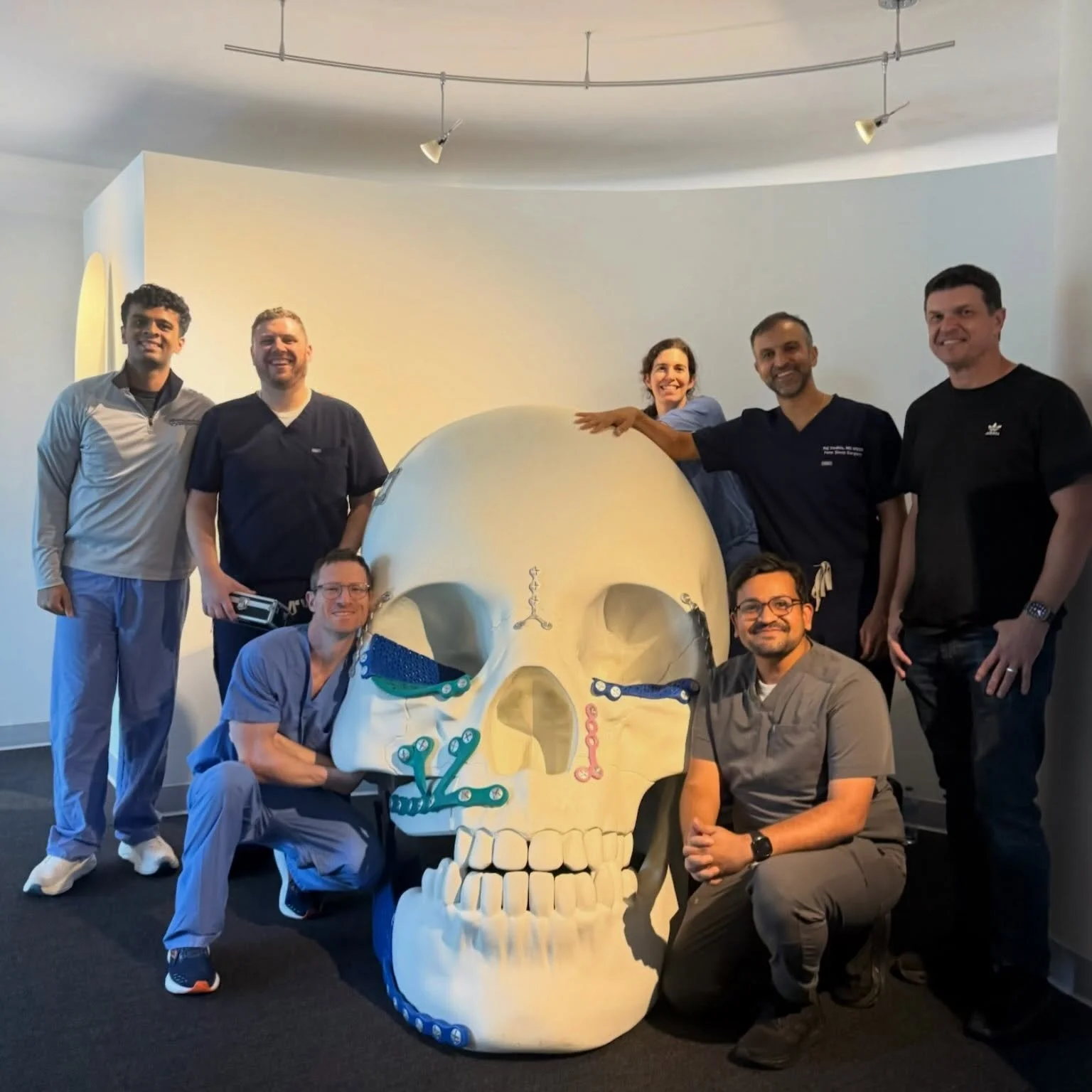 The Penn Sleep Surgery team had an amazing time this morning at our annual skeletal sleep surgery cadaver course!! Thanks to @depuysynthes_cmft for hosting us!