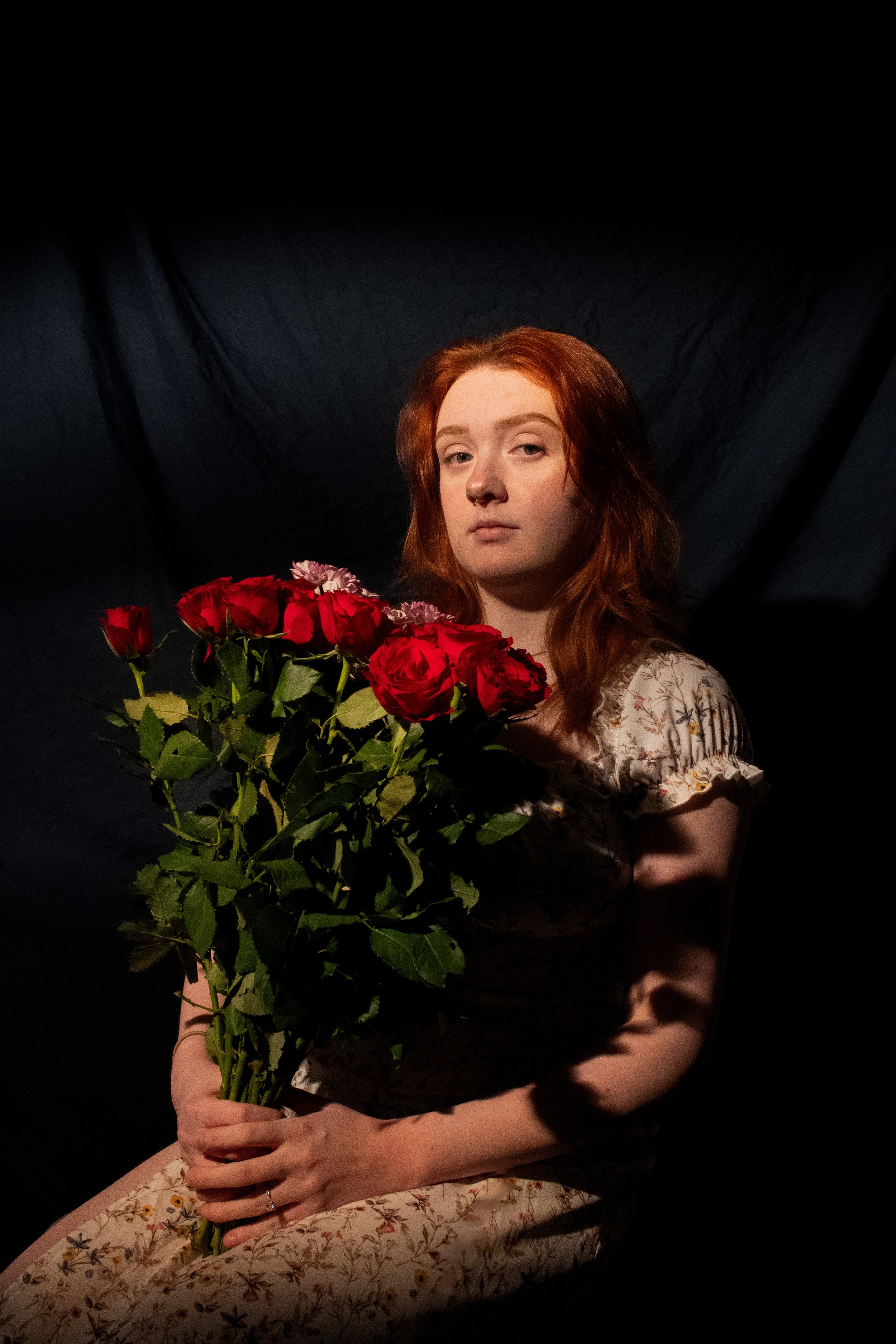 A fashion image taken from my documentary series depicts someone's life with Cystic Fibrosis