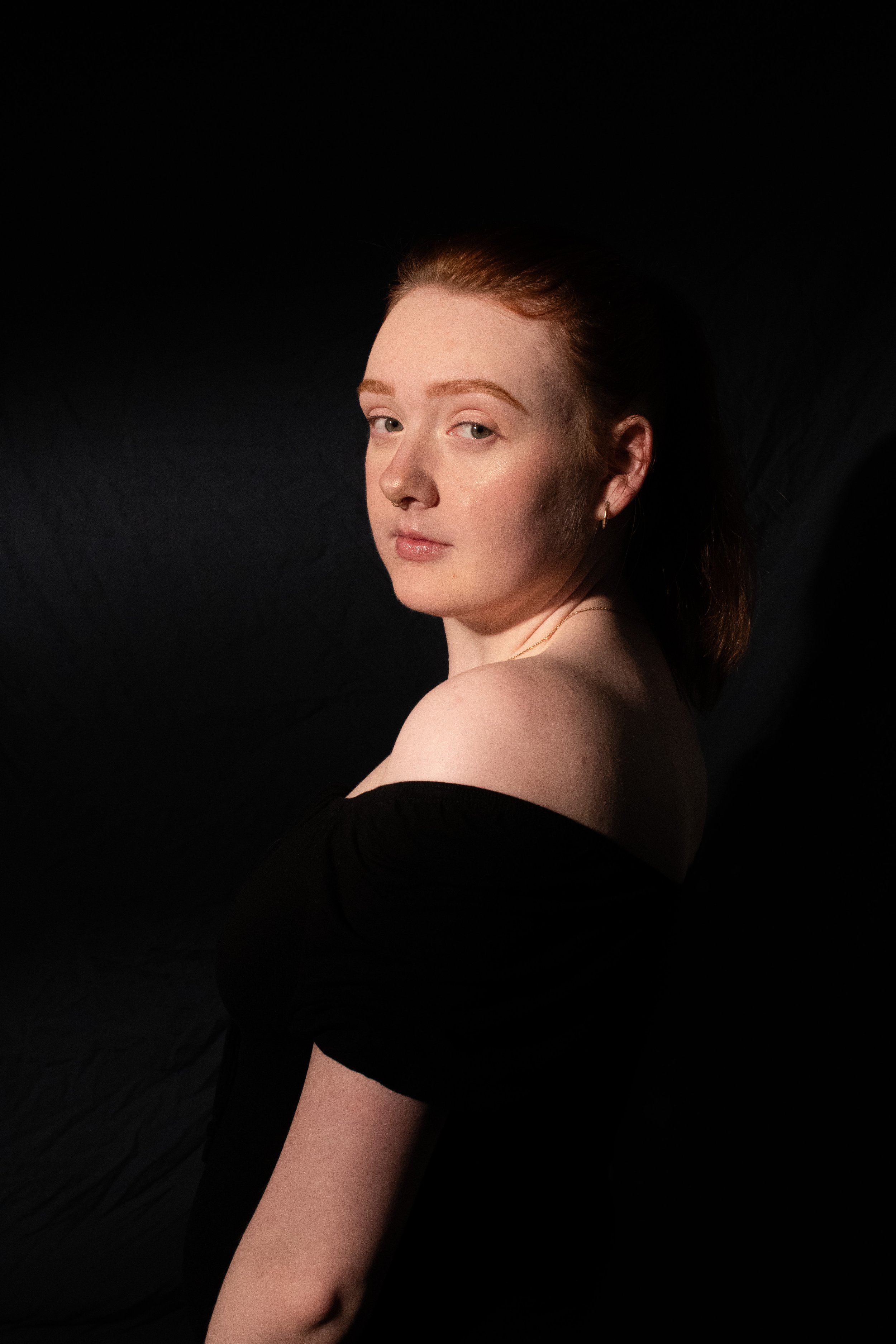 A fashion image taken for my Cystic Fibrosis project, titled 'through Our Lungs'