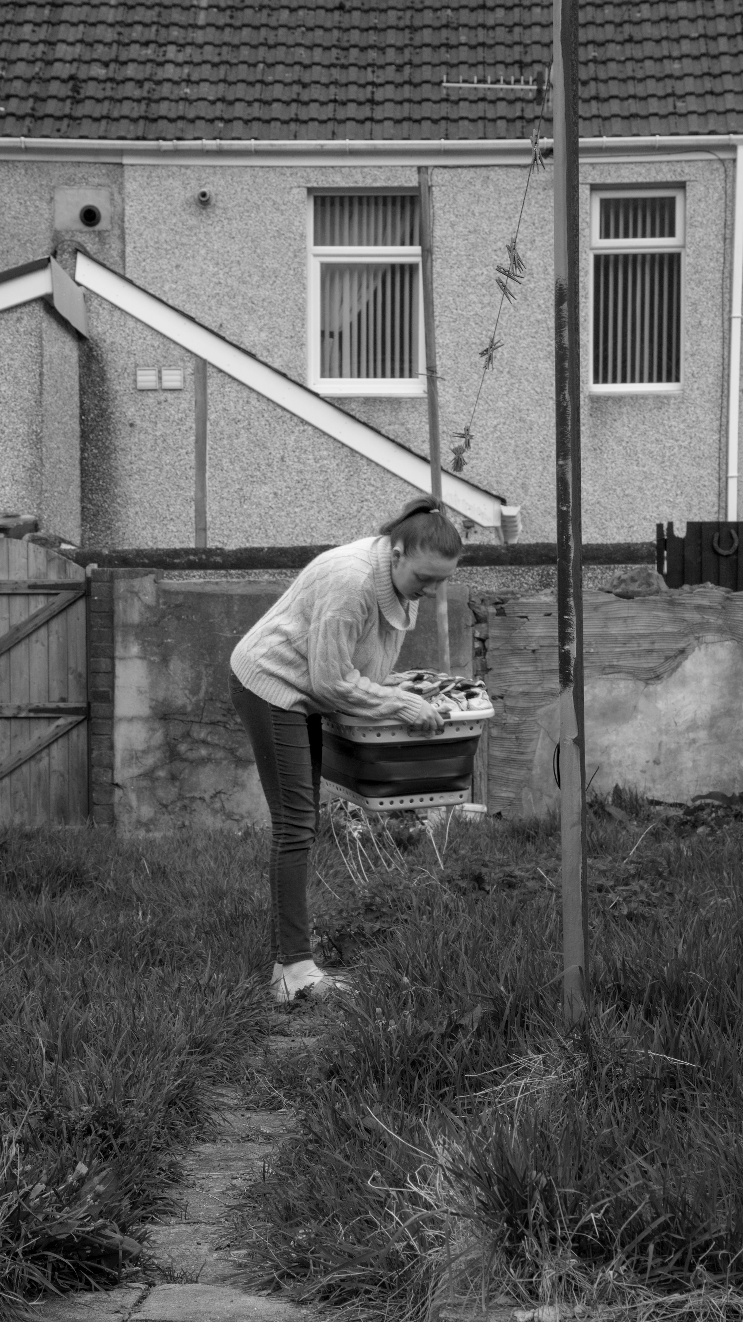 Documentary Photograph depicting Sophie's daily life with Cystic Fibrosis: Washing day.