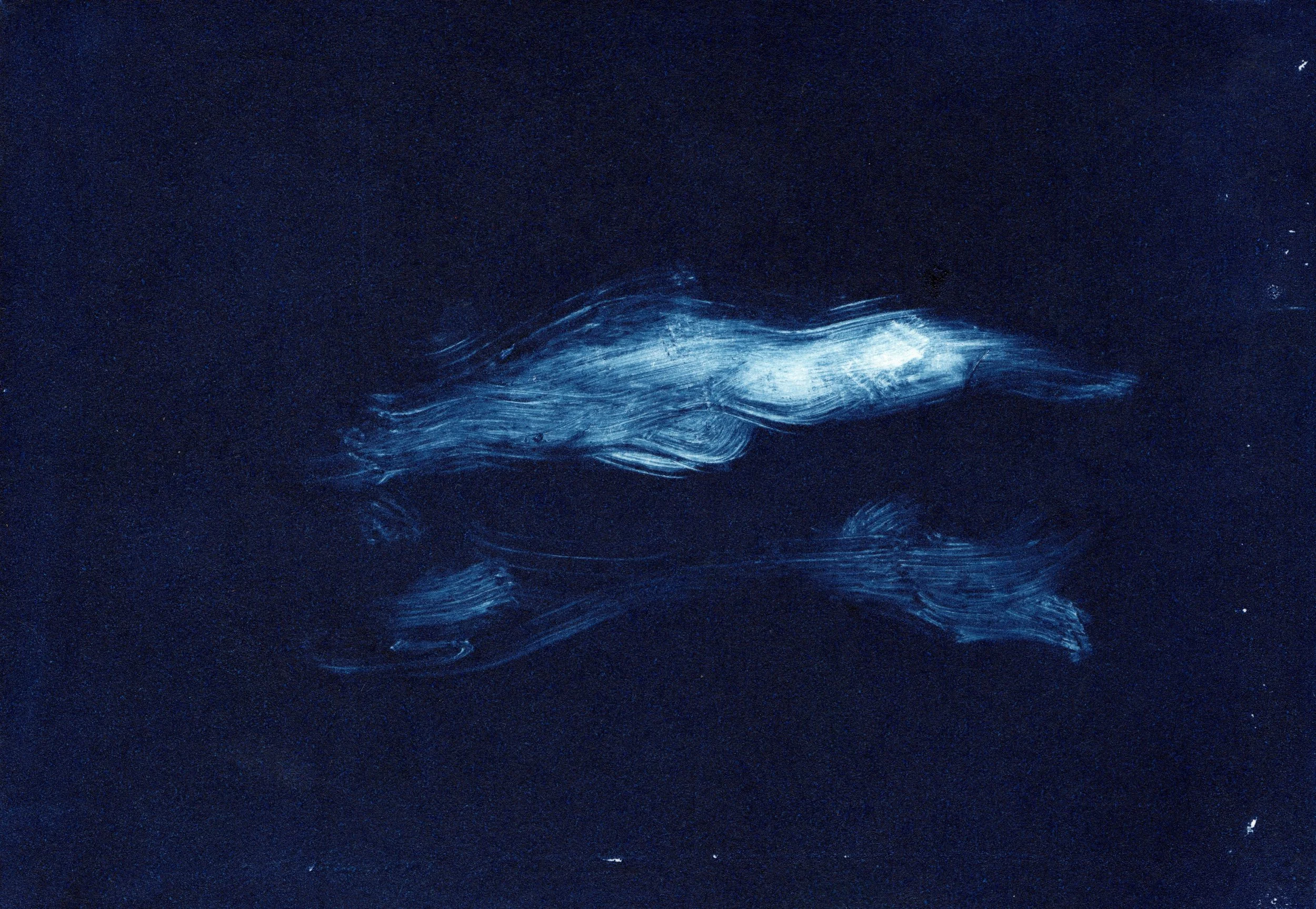 Storm (Frame 3), 2023, 14 x 10cm, Lino Print