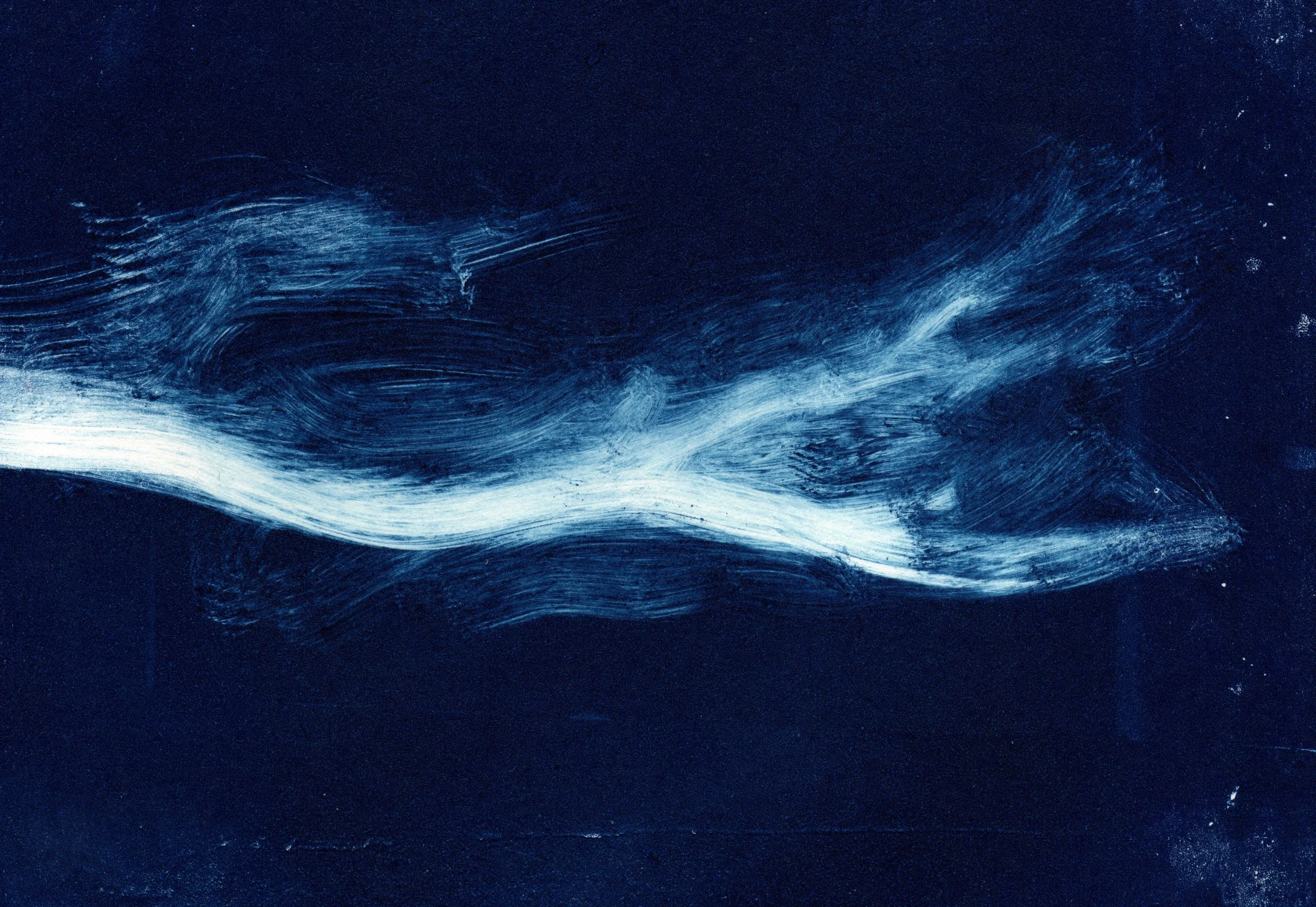 Storm (Frame 4), 2023, 14 x 10cm, Lino Print