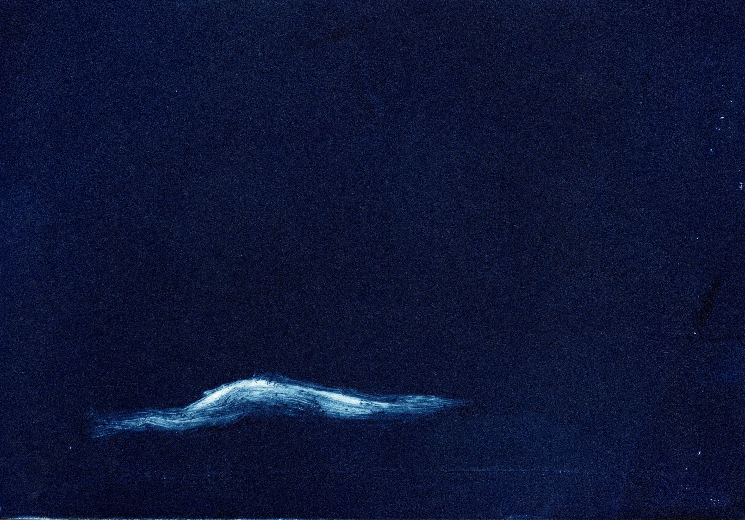 Storm (Frame 2), 2023, 14 x 10cm, Lino Print