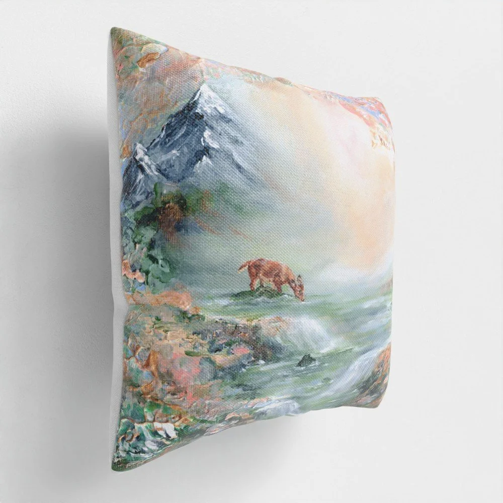 Canvas cushions - single-sided, fibre, canvas, Angled.jpg