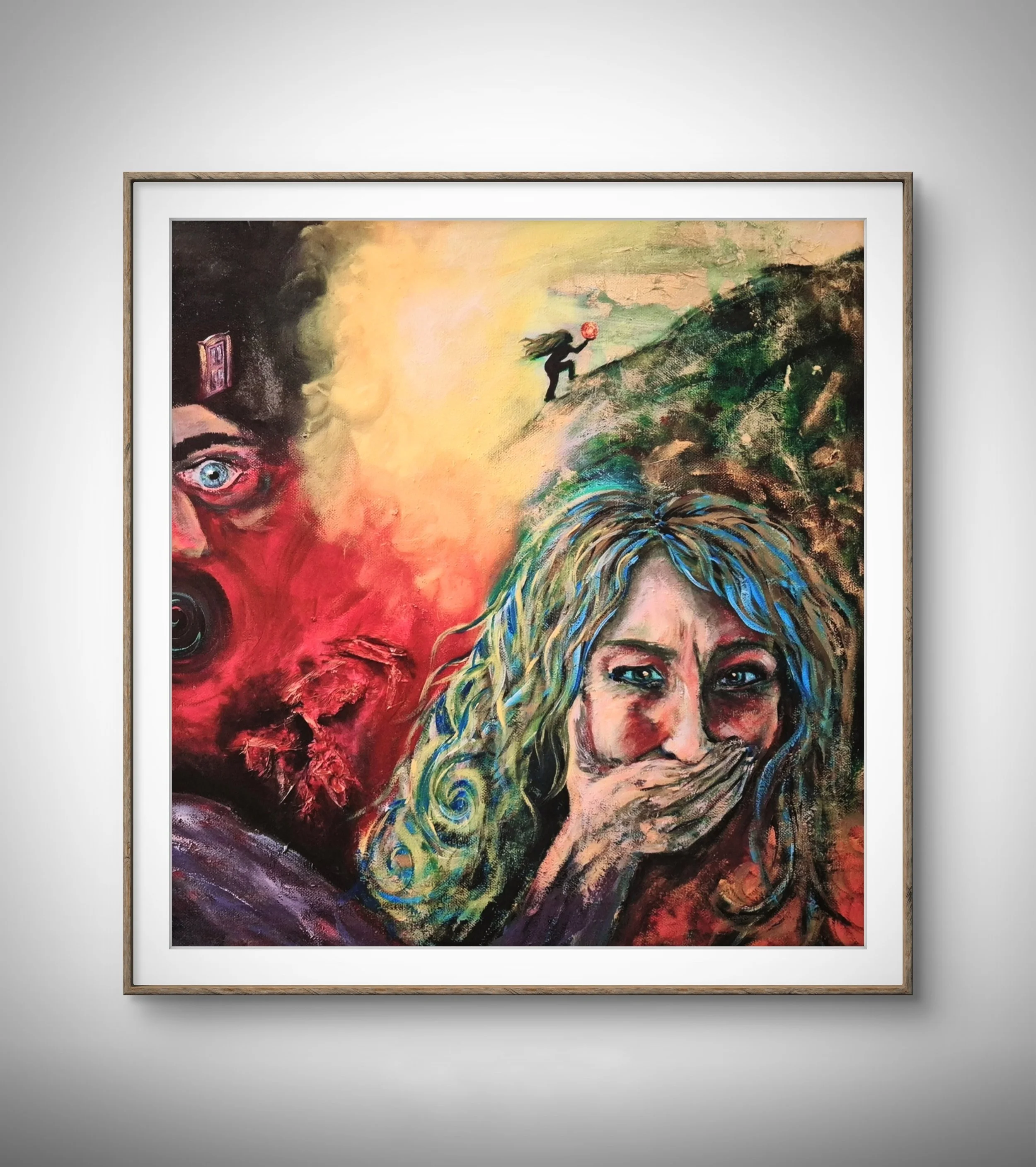Portrait Painting Emotions Mental Health Acrylic Mixed Media Local Artist Wymondham Norfolk Sophia Cordelia Art.jpg