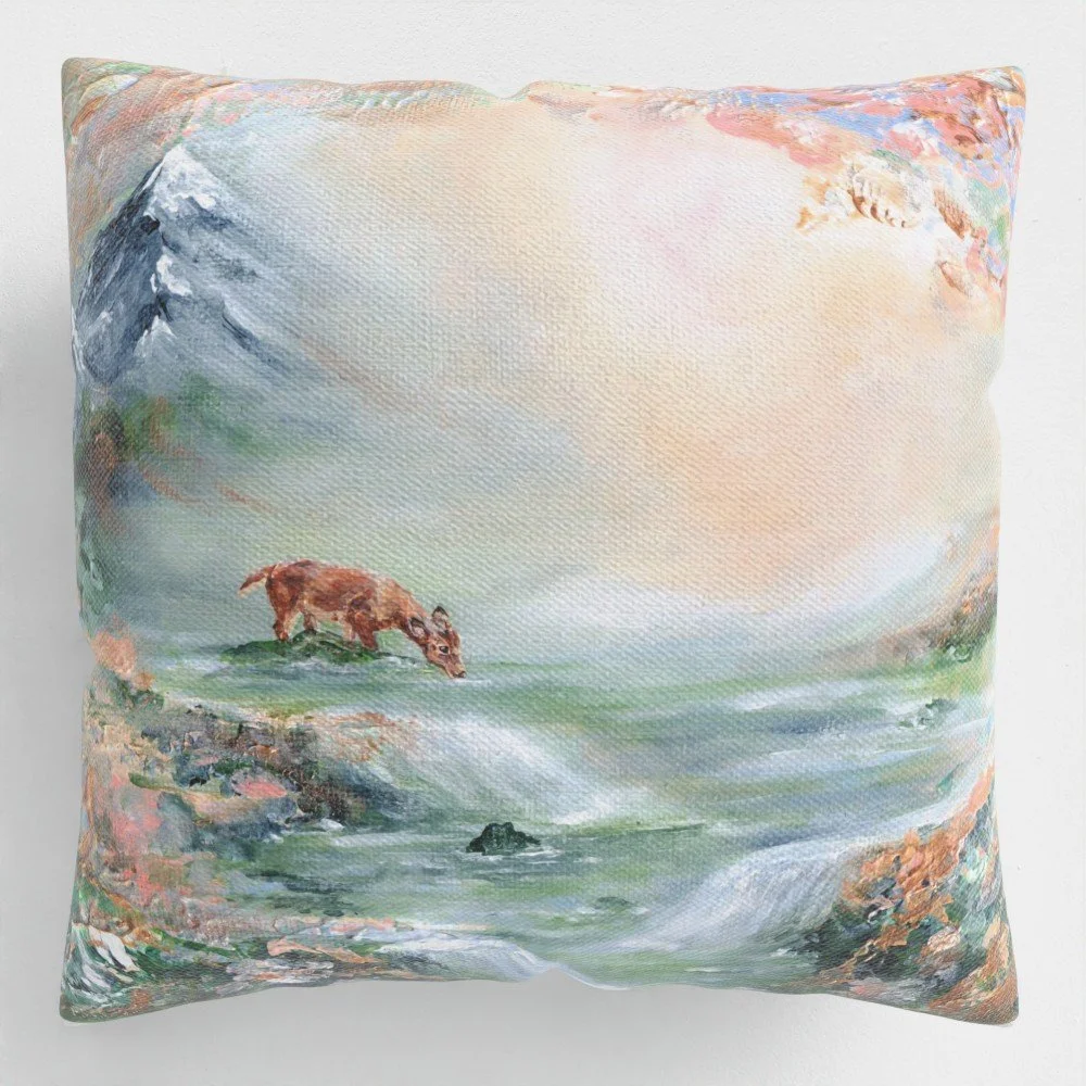 Between Worlds - Canvas Cushion