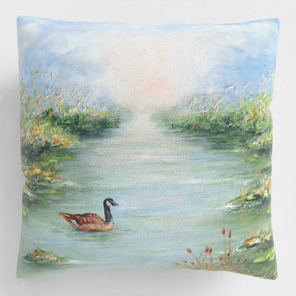 On the Norfolk Broads - Canvas Cushion