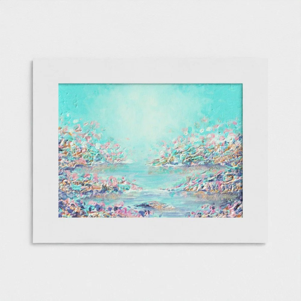 Sea Glass Lake 11x14 - Mounted Print