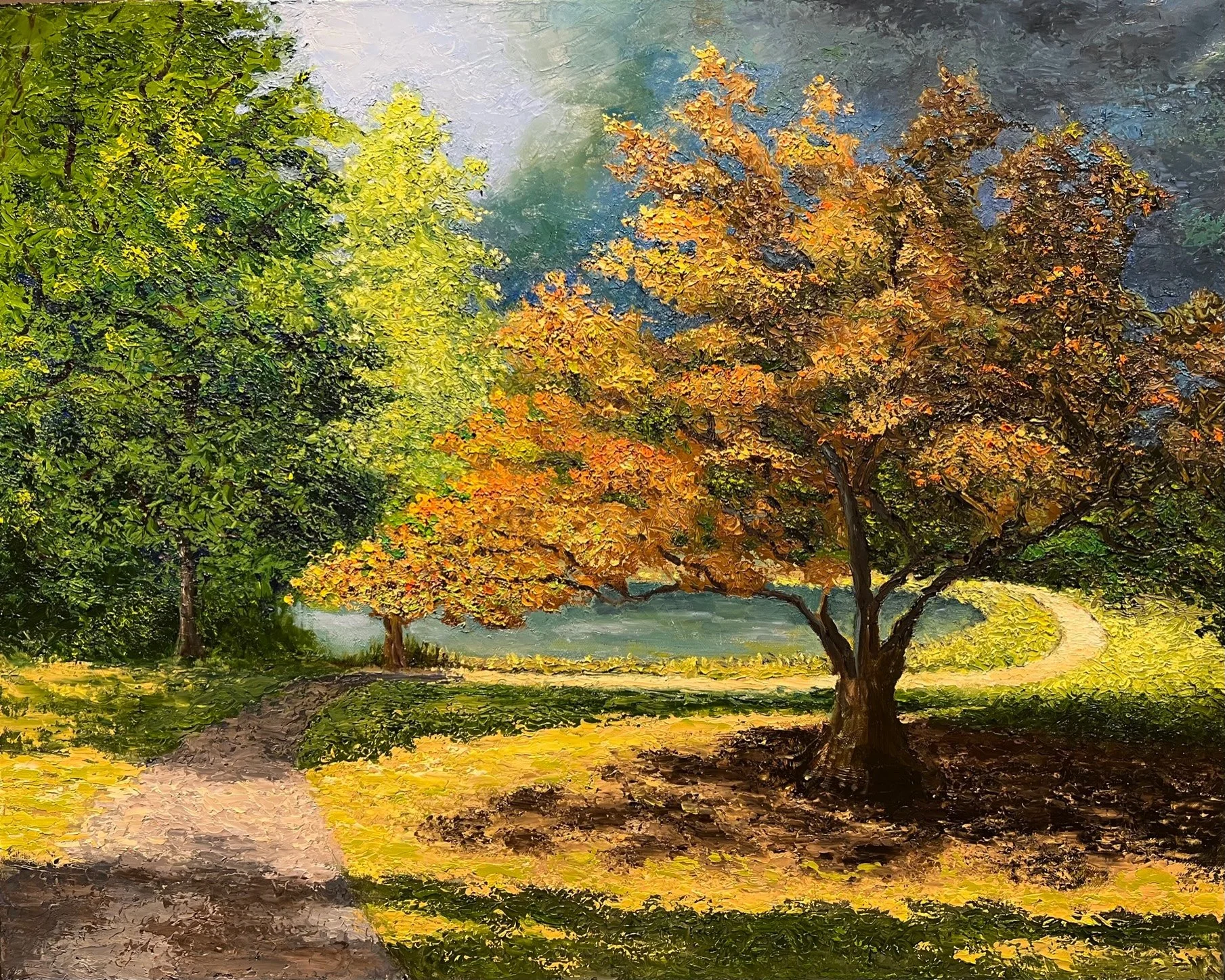 Crossroads of Light and Leaf by Ed Erbach