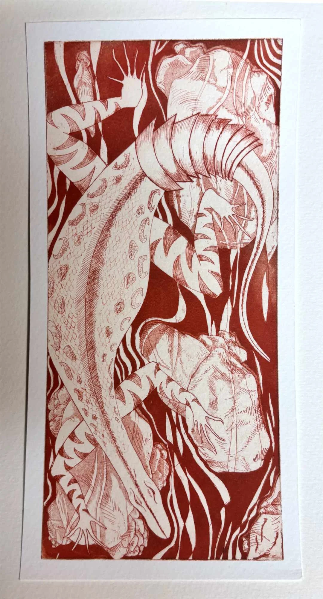 Red Lizard by JoAnn Mynchenberg