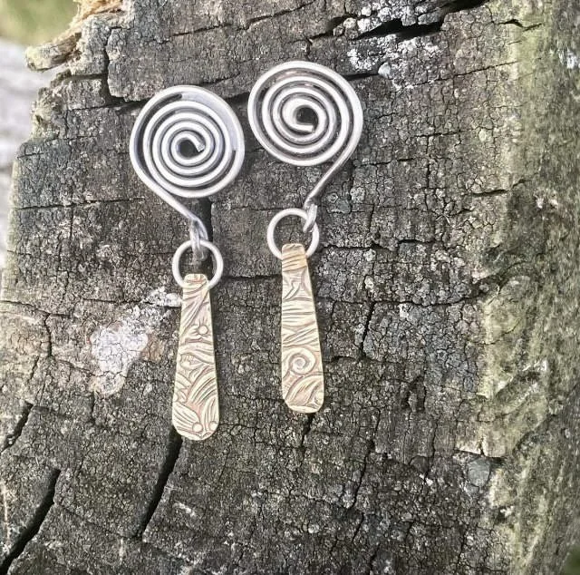 Spiral Earrings by Anne Nelson