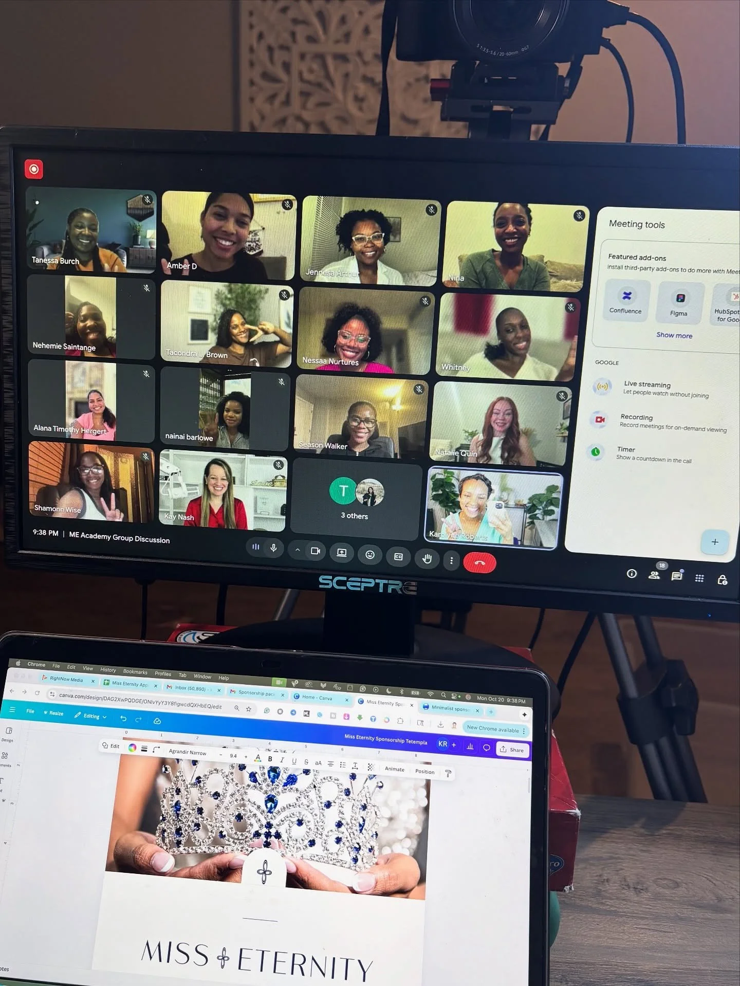 Had a good meeting last night with our Miss Eternity delegates from the mentorship class of 2025/26. To say I&rsquo;m proud of this these women is an understatement.💙 Month 3 is down &amp; only 9 months to go! 🥹🙌🏽#GodisGood #MissEternity #Purpose