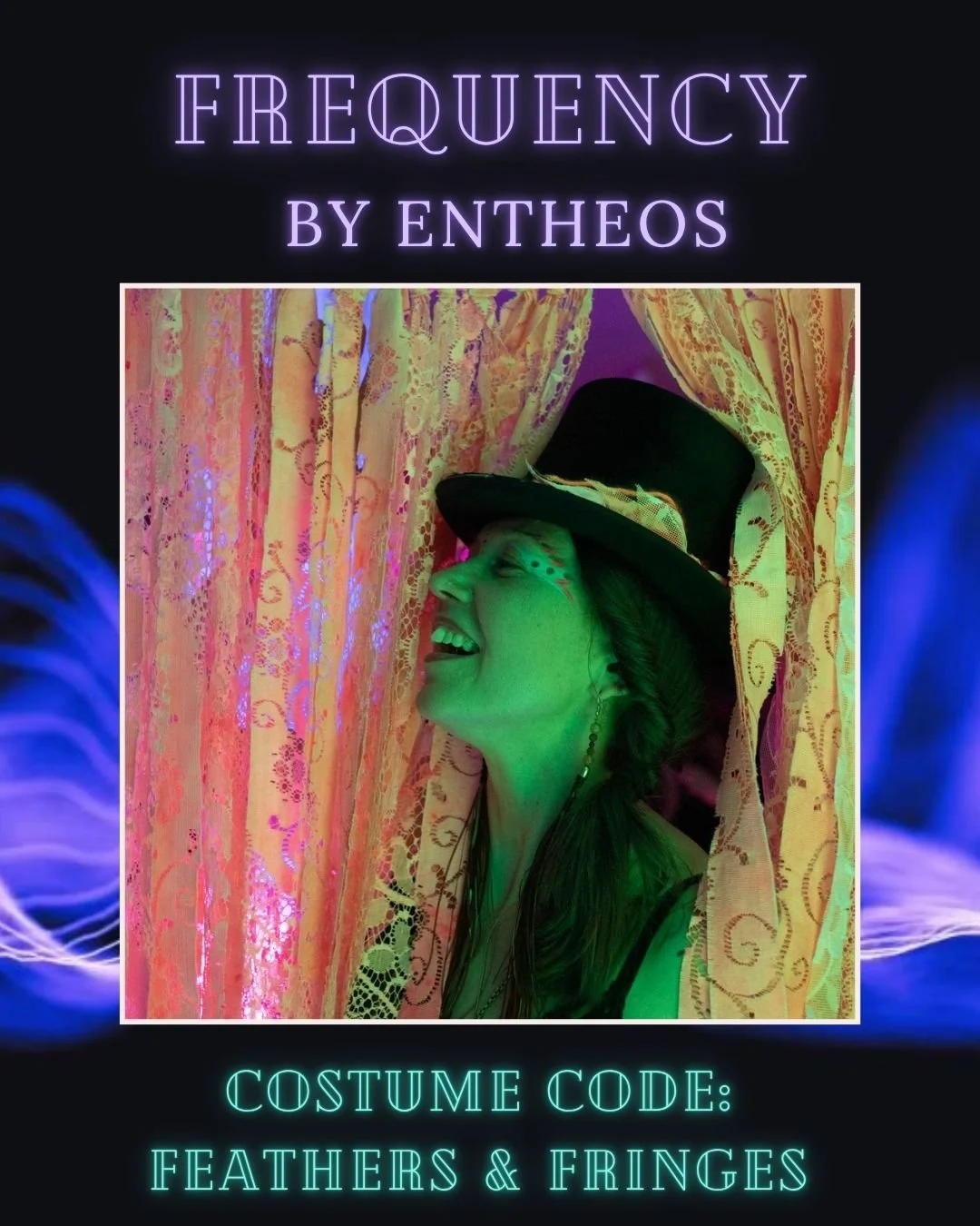 🍭 FEATHERS AND FRINGES 🪶 The costume code of Frequency by Entheos 

Frequency by Entheos invites you to play with feathers and fringes. Setting the frequency of the night together with an incredible line-up, the club's visual world and unforgettabl