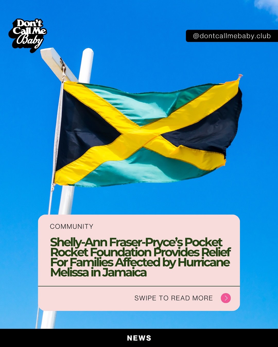 We at Don&rsquo;t Call Me Baby are devastated at the wreckage caused by Hurricane Melissa in Jamaica. With both of us having Jamaican heritage, we are doing our part to raise awareness and contribute towards relief efforts and we are so happy seeing 