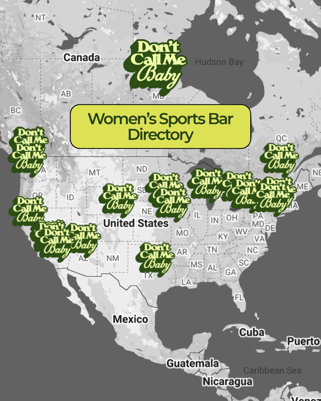 Don’t Call Me Baby’s  Global Women Sports Bar Directory is Live
