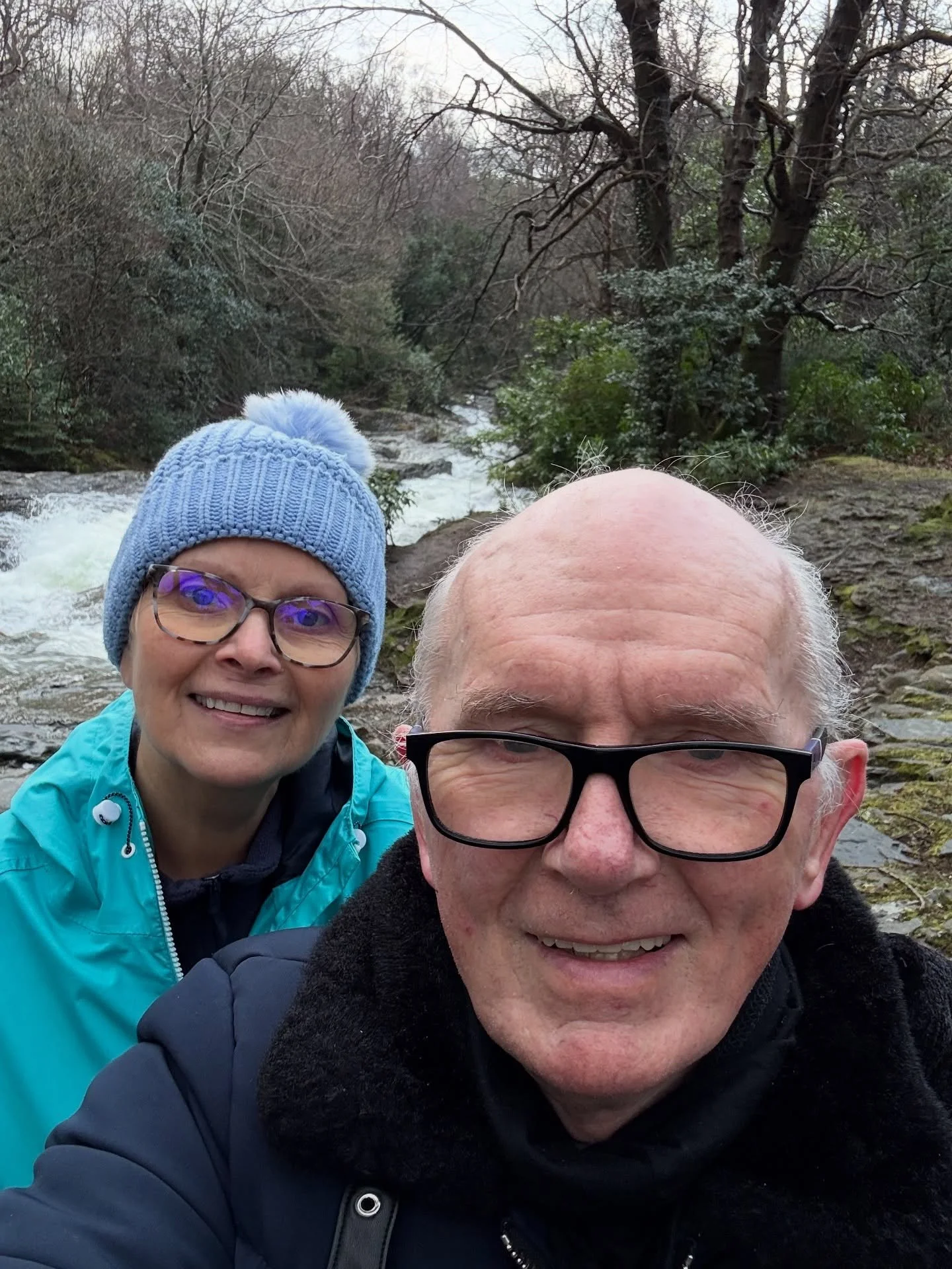 TRAINING FOR SNOWDONIA 
May 16th we climb Snowdonia,(the highest mountain in Wales) it ain't gonna happen without preparation and training. 
Yes at 71 we can still be adventurous. So we climbed half way up the Mourn Mountain today. There are spiritua