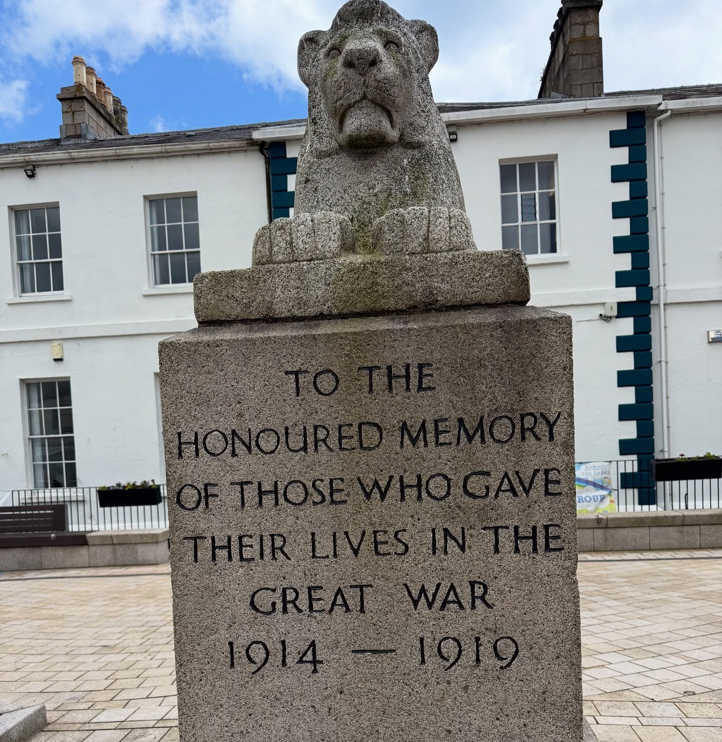 What does it mean to give your life for a cause or a nation or for the Gospel? 
Passing through Newcastle, Co Down I saw this war memorial. It made me pause and think about the price we pay and why we pay it. To give your life in war is for the freed