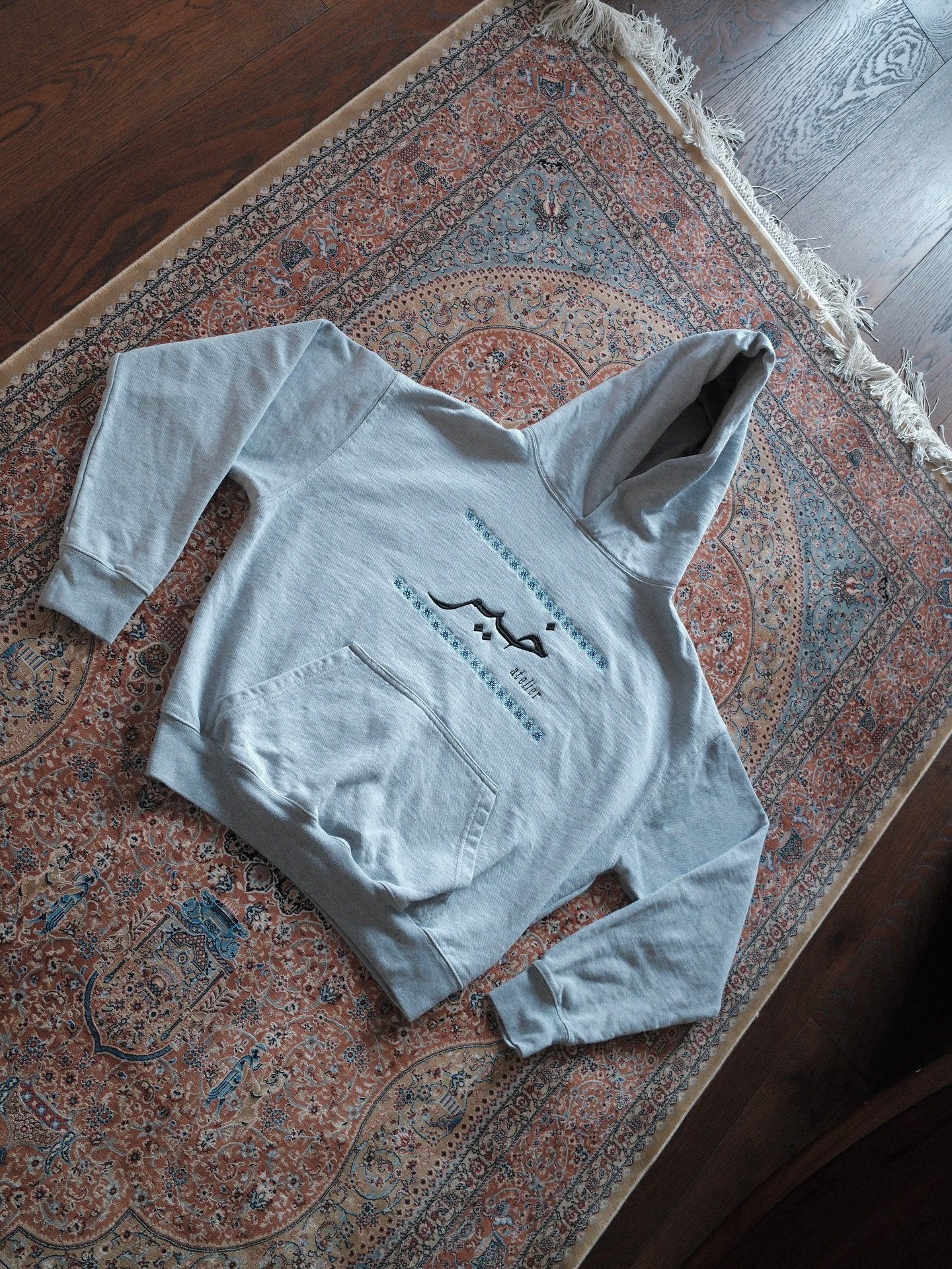 mosaic tile hoodie 

100% cotton