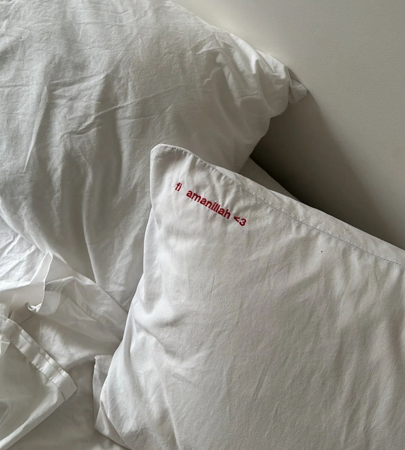 custom embroidered pillowcases 💌