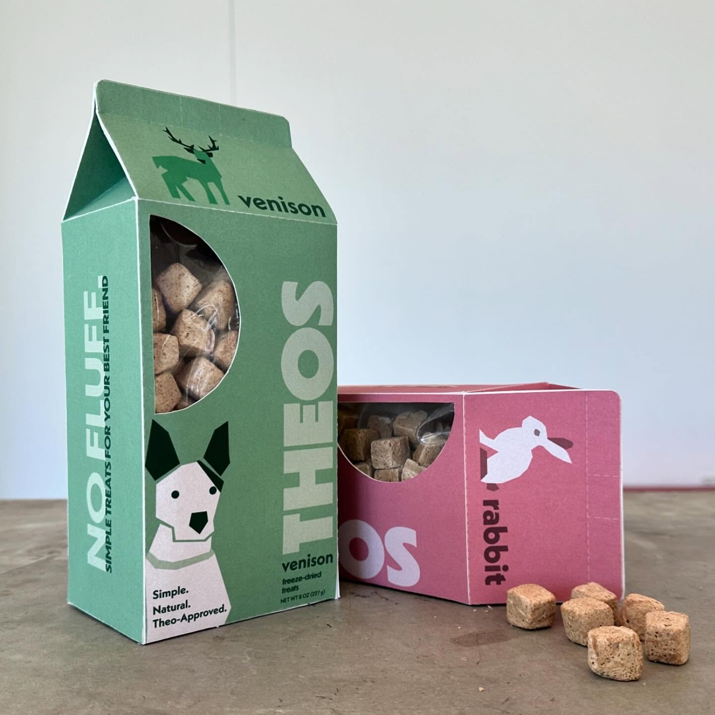 Freeze Dried Dog Treats inspired by the best dang boy.❤️
Single Ingredient treats called for simple design. No fluff.