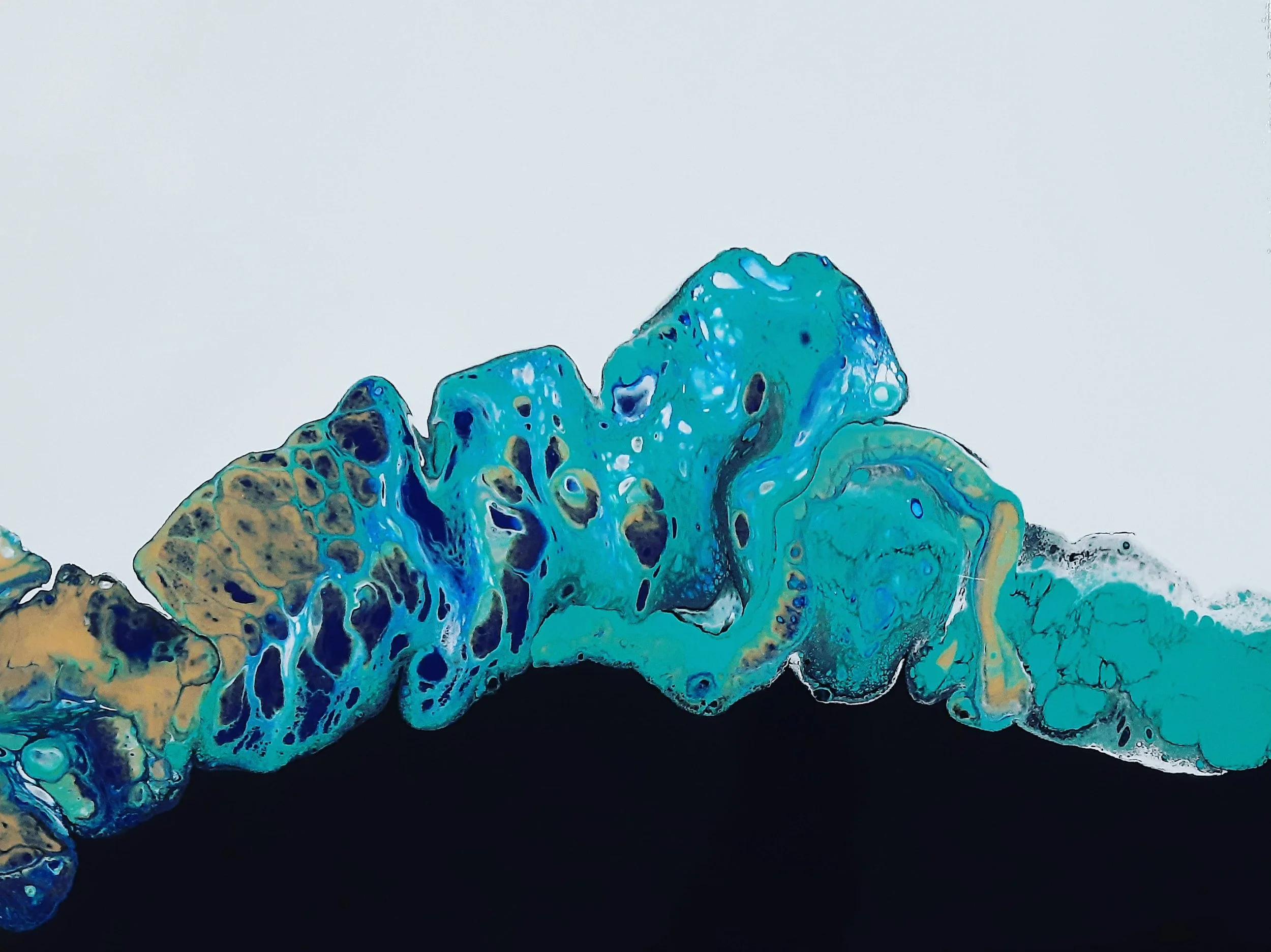 Bubbling, framed / 14" x 11" / $250 