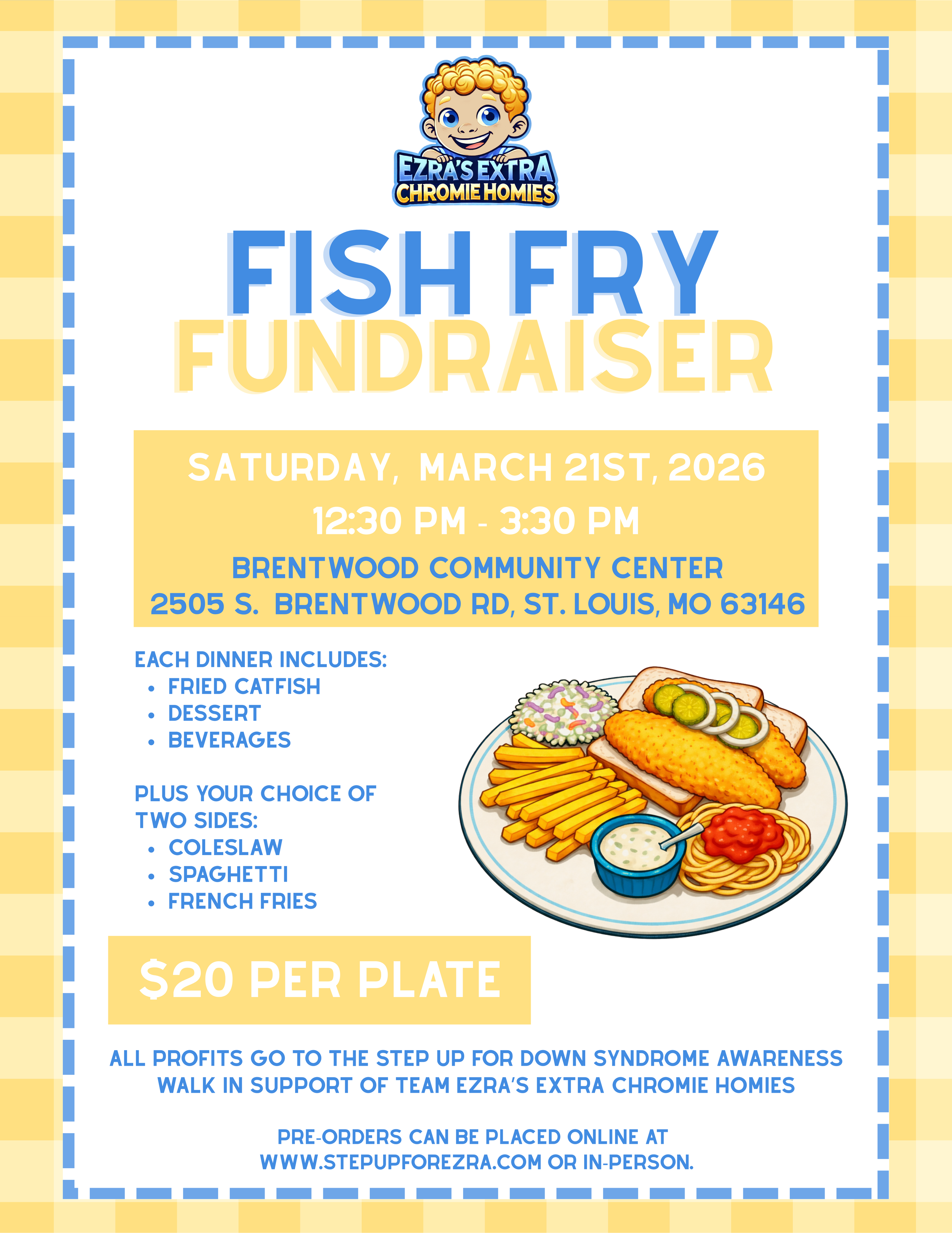 The Chromie Homie Fish Fry Dinner