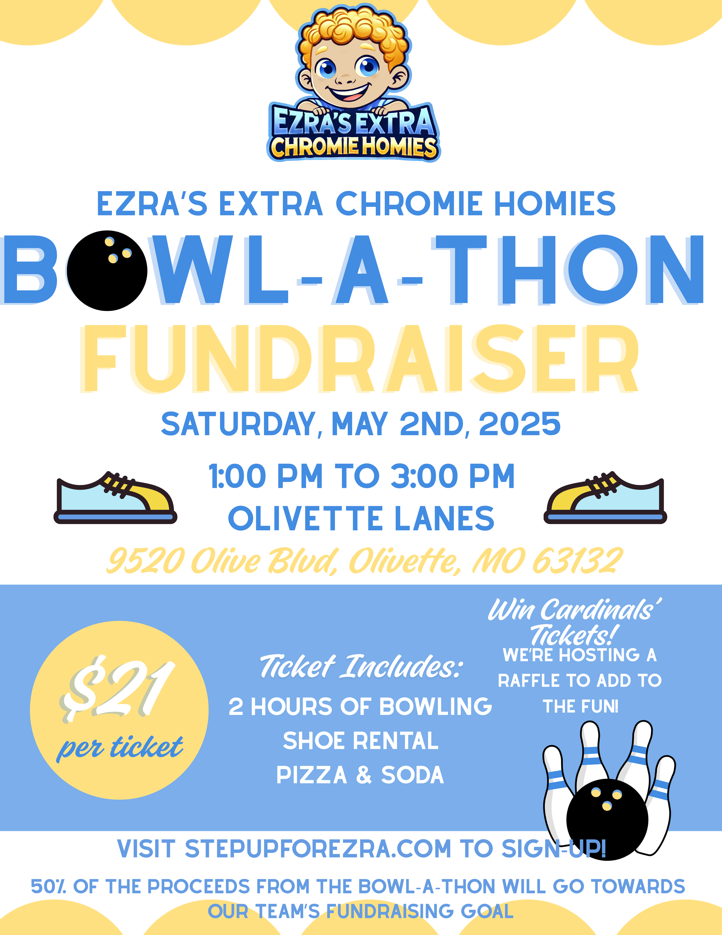 🎳 Bowl-A-Thon for Team Ezra's Extra Chromie Homies💙