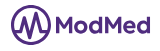 ModMed logo with purple text and icon on a white background