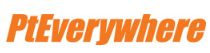PtEverywhere logo in orange text