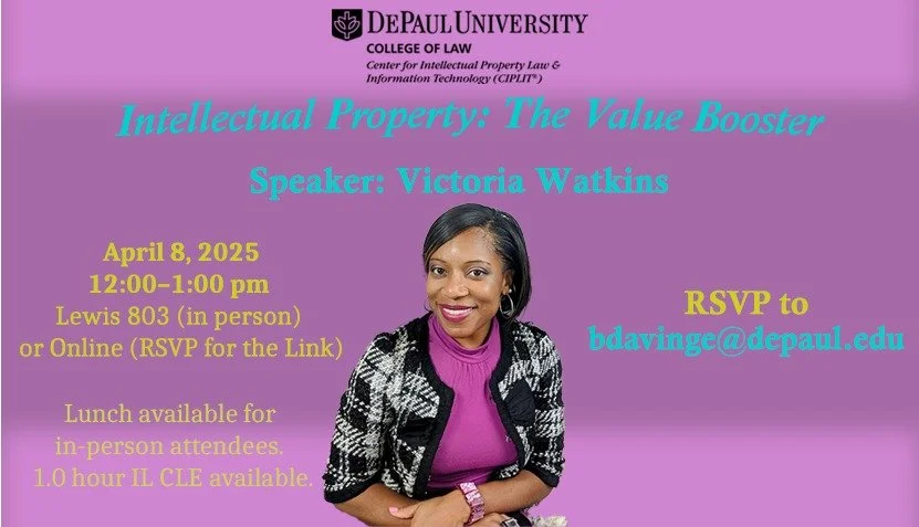 We're excited about our Founder leading this discussion on the importance of IP in business. 
See details to join in-person or virtually!