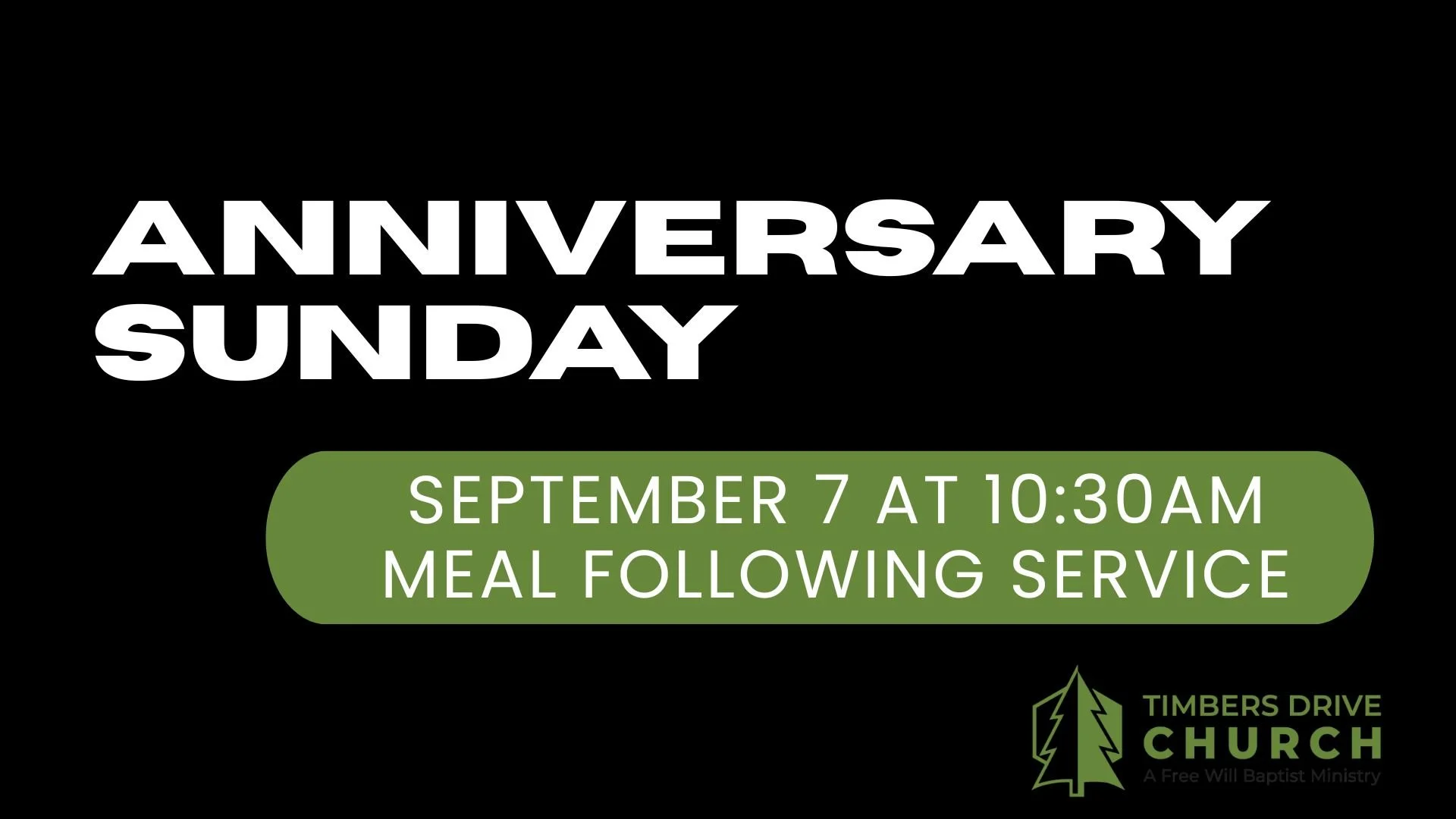 Anniversary Sunday