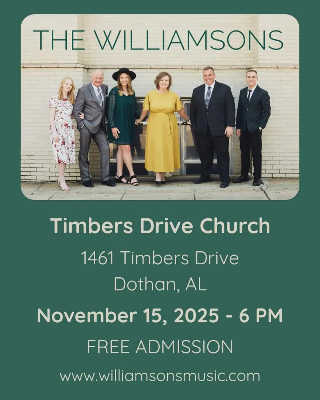 Concert with the Williamsons 