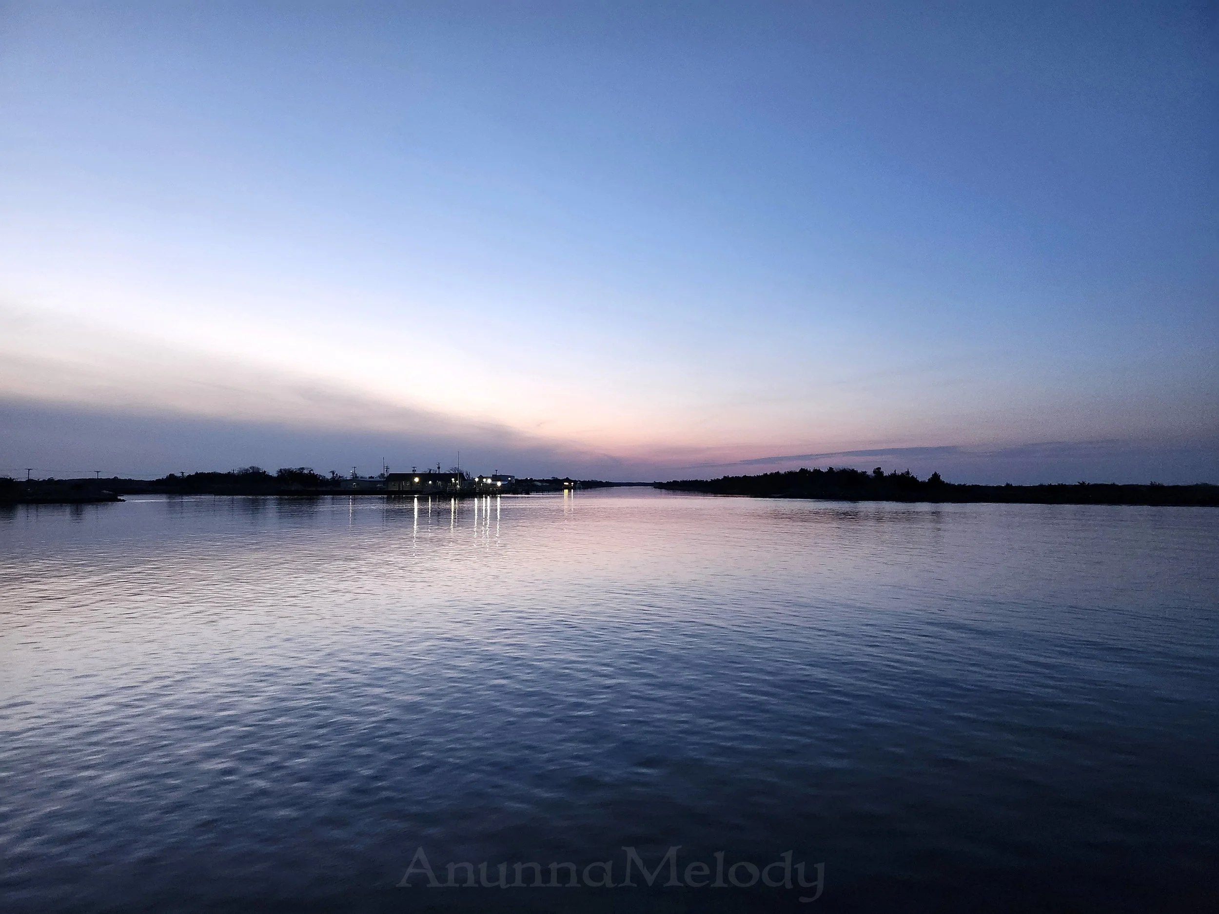 Sunset AtRoosevelt Inlet &amp;Broadkill River In Lewes Delaware
