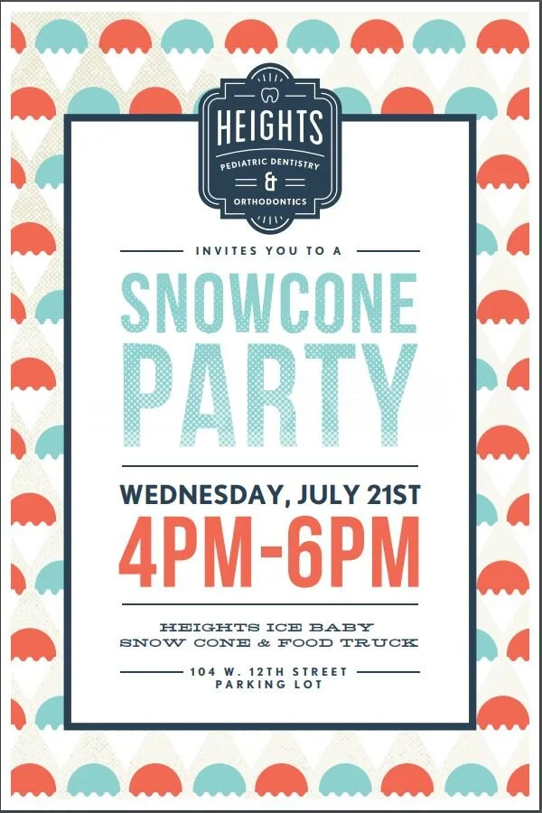 You're Invited To Our Summer Snow Cone Party!