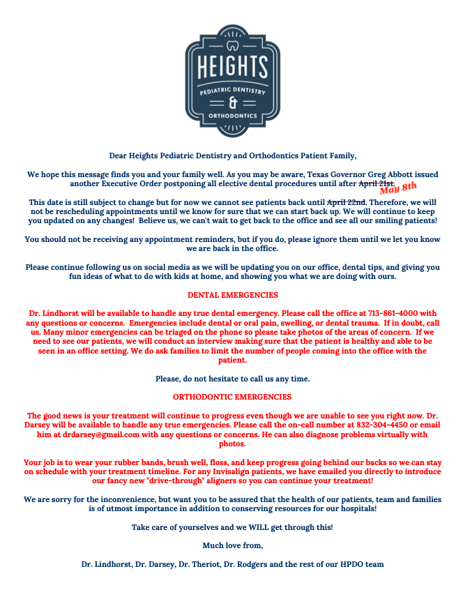 April 20th, 2020 - COVID19 Update