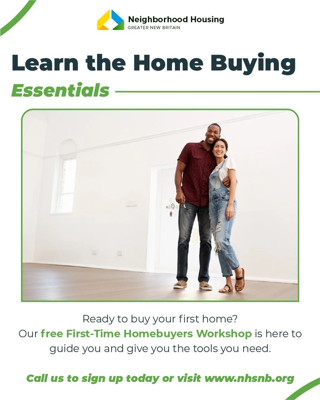 Your dream of buying a home can become a reality! Join our First-Time Homebuyers workshop and learn all the steps you need to prepare. 

Learn more and sign up on our website!