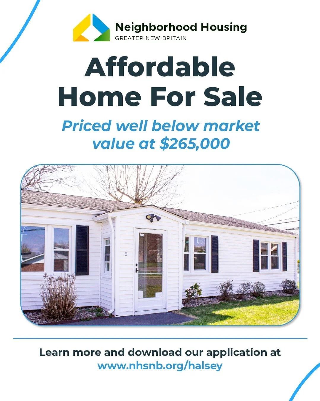 🏡 We are so excited to announce that we have a newly renovated home for sale in New Britain! 

The home is priced well below market value at $265,000. It's a 3-bedroom, 1 and 1/2 bath,
single-family home with a one-car carport and a yard shed. It is