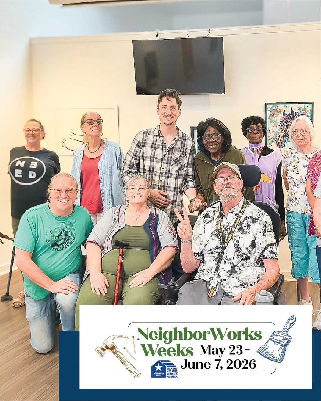 It&rsquo;s day 5 of NeighborWorks Weeks! We continue to celebrate the theme &ldquo;Creating Homes, Building America&rdquo; by recognizing that strong communities are built not only through affordable and safe housing, but through connection, creativi