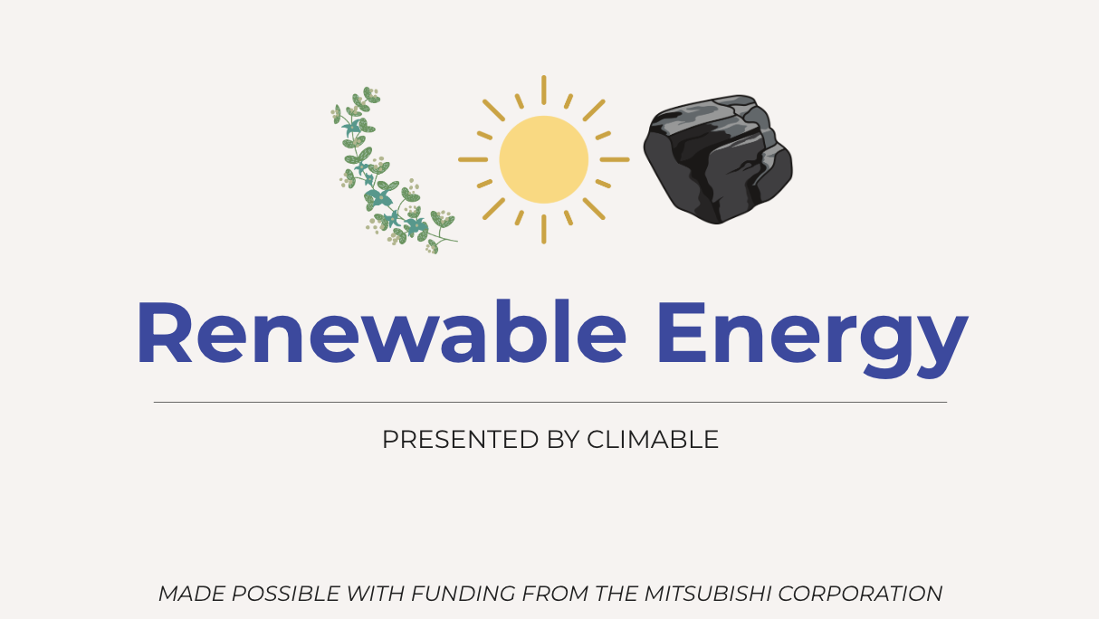 Middle School Lesson 1: Renewable Energy