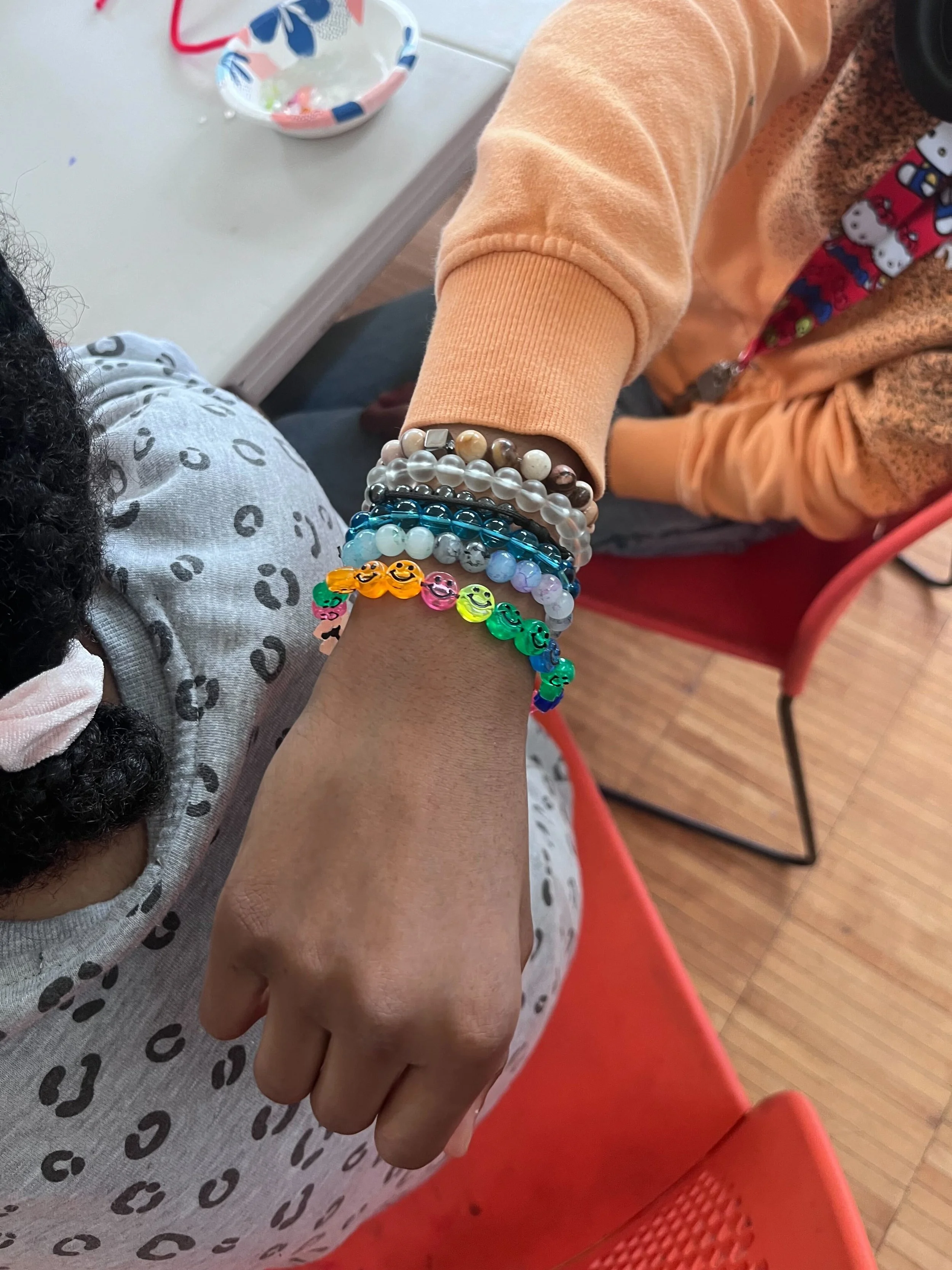 A finished Ribbon Tree from Climable’s adaptation of the climate ribbon activity.  Photo: Climable, 2024