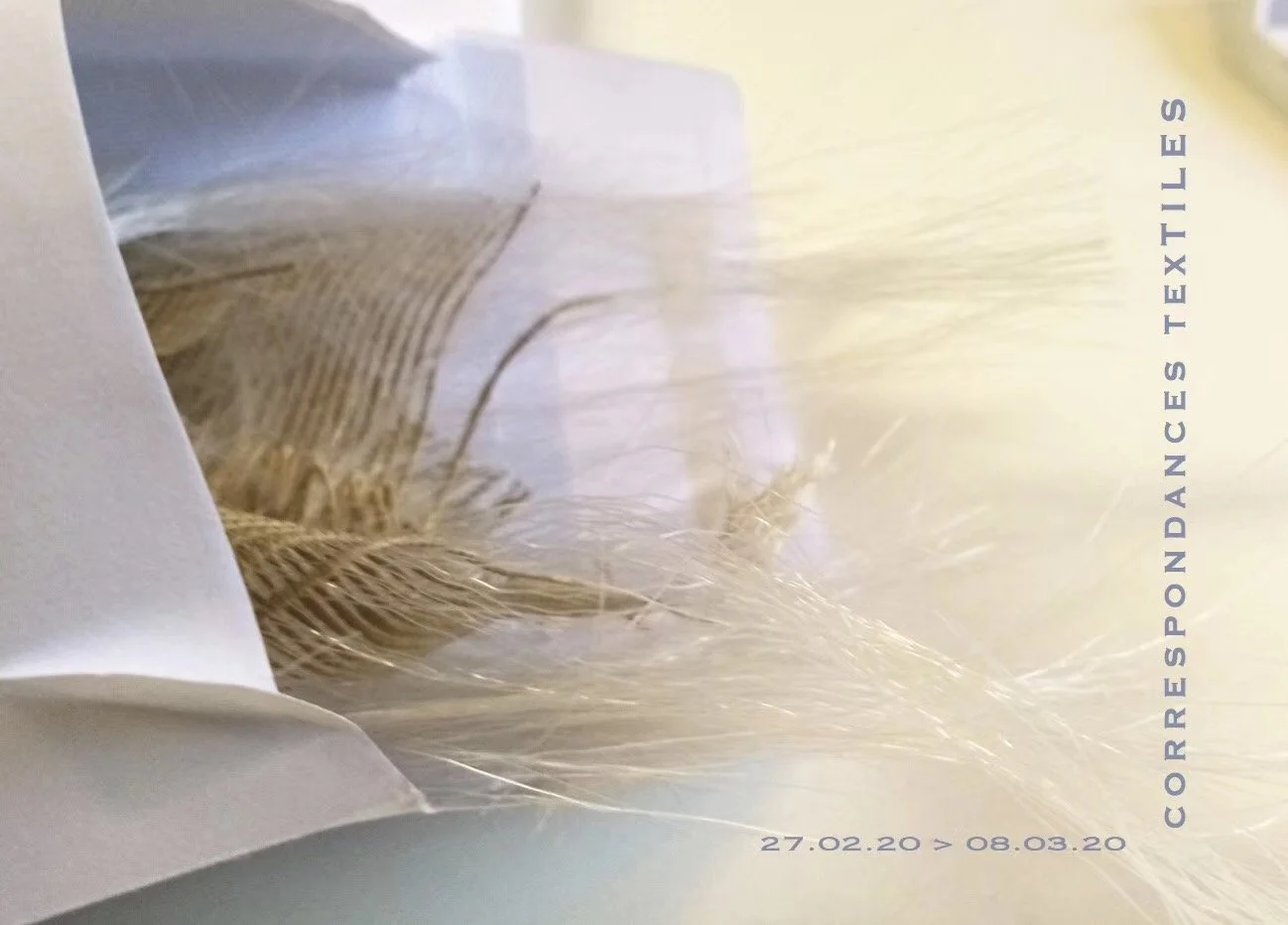 2020 « CORRESPONDANCES TEXTILES », CENTRE TOUR À PLOMB du 27 février au 8 mars，Bruxelles，Belgique