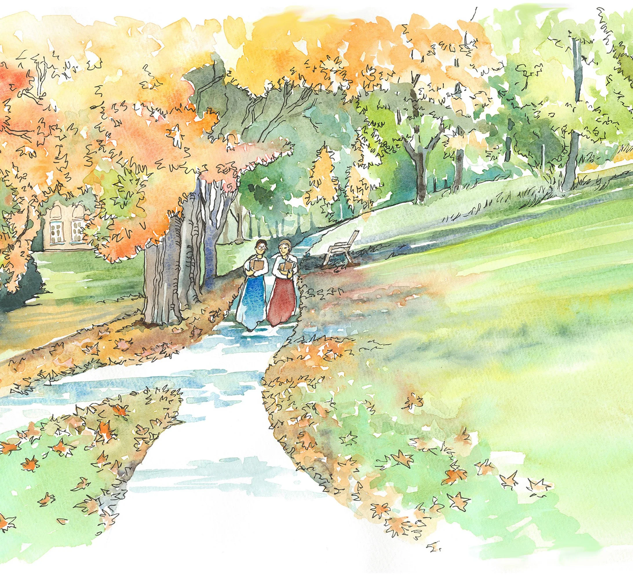 bates and friend walking.jpg
