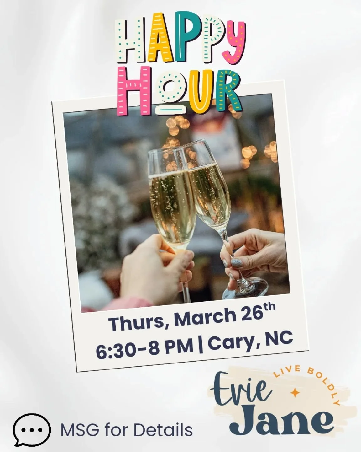 Hittin' the town 🎉

Cocktails, cocktails, small plates...GREAT CONVERSATION 🤫

DM for details 💃