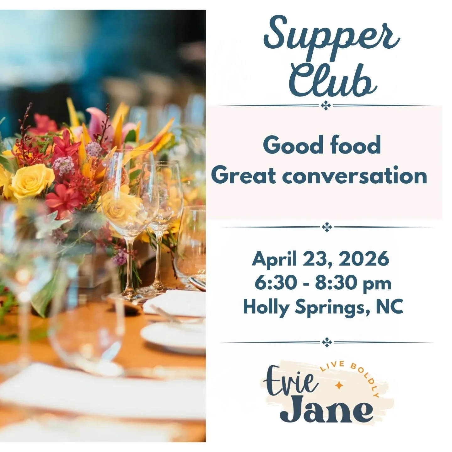 We have a few seats left for Thursday evening 🪑

Grab one before they're gone 🎉

DM for details 🥂