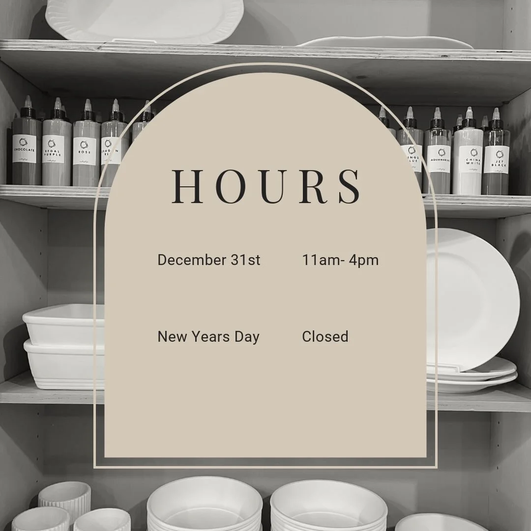 Come see us today!  Paint pottery, make a candle, paint a diso ball. Relax, restore, and explore our little store!