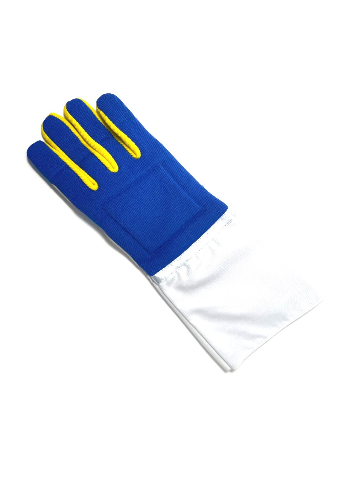 Blue-Yellow Fencing Glove - Top
