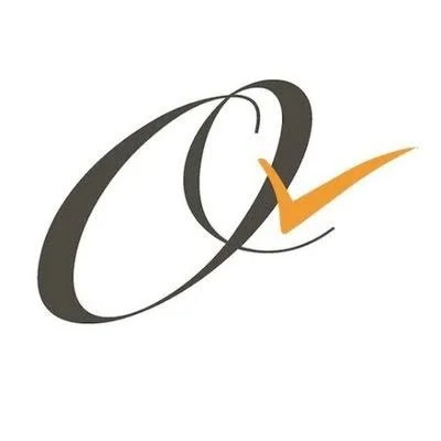 Stylized letter 'Q' with an orange check mark integrated into the design.