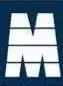 Blue background with large white stylized letter 'M' and smaller 'A' overlapping on top.