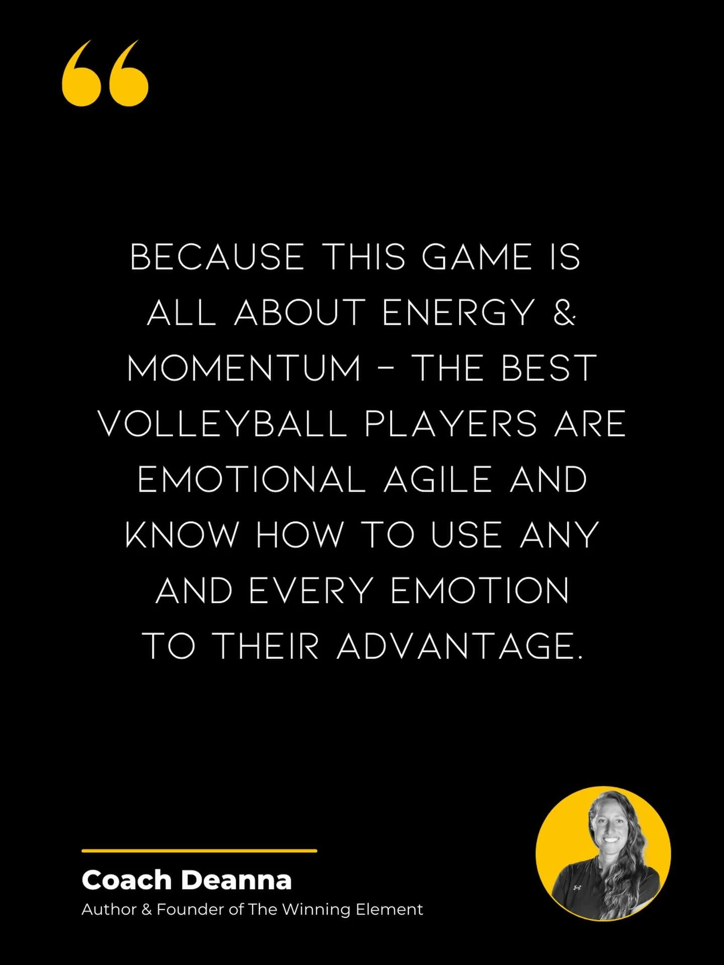 Volleyball Is an Energy Game &mdash; Emotional Agility Wins

Volleyball isn&rsquo;t just a skill game. It&rsquo;s an energy and momentum game.

The best players don&rsquo;t try to eliminate emotion &mdash; they learn how to use it.

Confidence. Frust